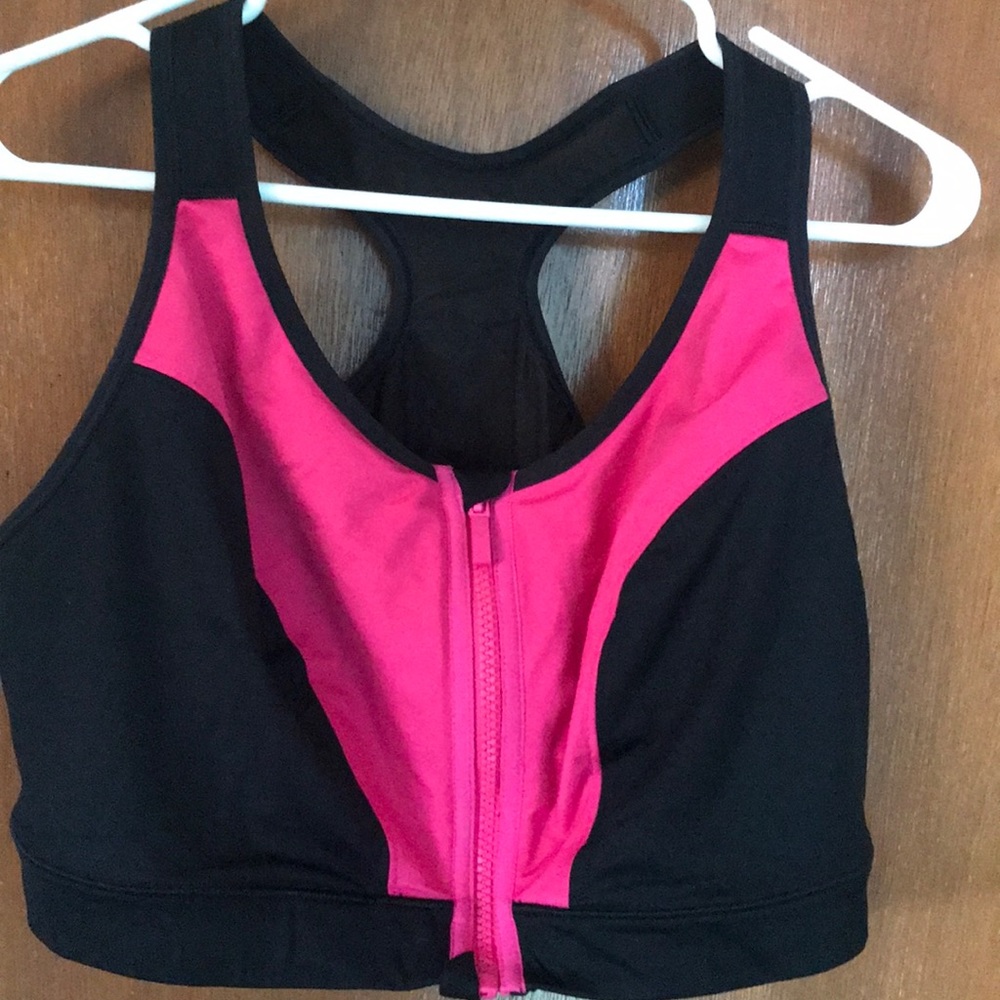 Bright pink LIVI Active sports bra